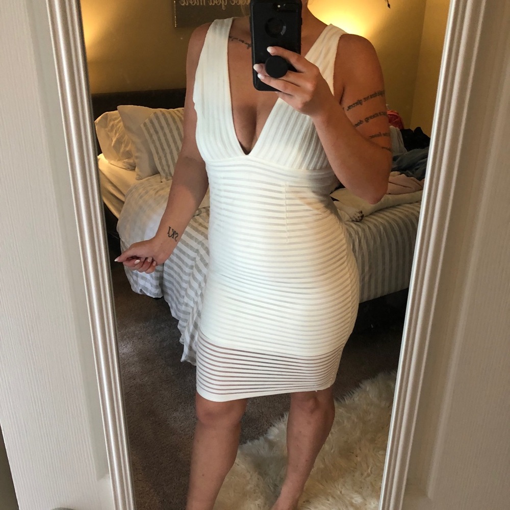 Lulu's White Bodycon Dress